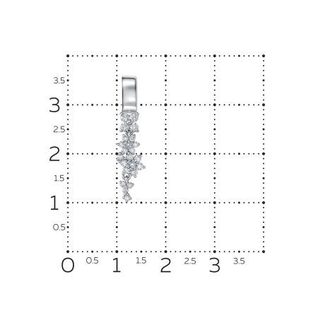 Подвеска с 23 бриллиантами из белого золота 138908
