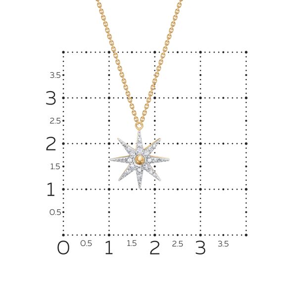 Колье с 24 бриллиантами из красного золота 141518 Колье с 24 бриллиантами из красного золота 141518