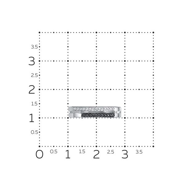 Кольцо с бриллиантами из белого золота 134098