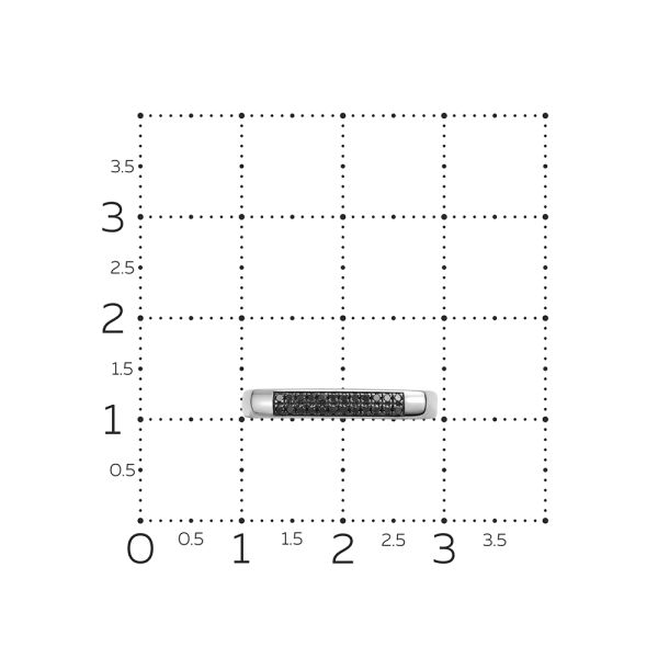 Кольцо с 24 черными бриллиантами из белого золота 140552