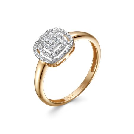 Кольцо с 33 бриллиантами из красного золота 143107