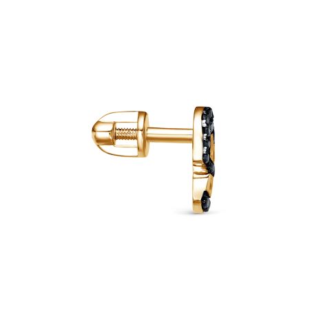 Пирсинг с 23 черными бриллиантами из красного золота 141497 Пирсинг с 23 черными бриллиантами из красного золота 141497