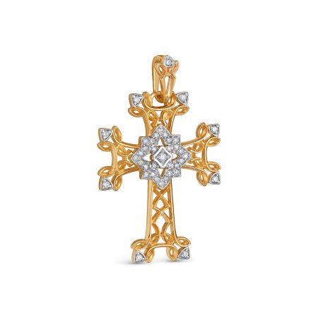 Подвеска с 38 бриллиантами из красного золота 142918