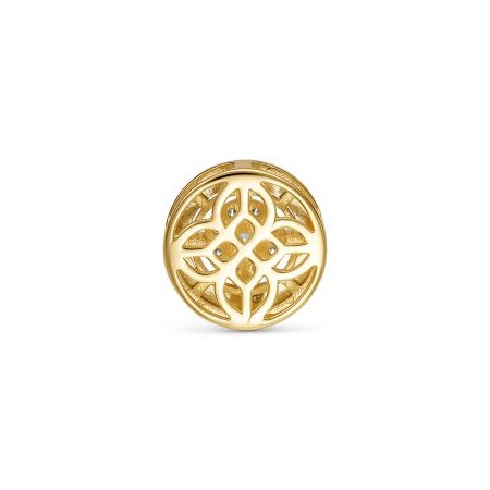 Подвеска с 9 бриллиантами из лимонного золота 144630