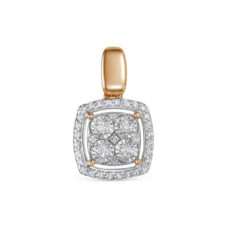 Подвеска с 37 бриллиантами из красного золота 136419