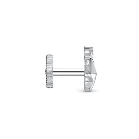 Пирсинг с бриллиантом 0.015 карат из белого золота 142936