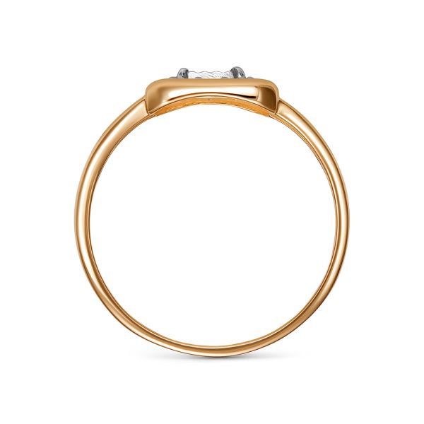 Кольцо с 13 бриллиантами из красного золота 144489