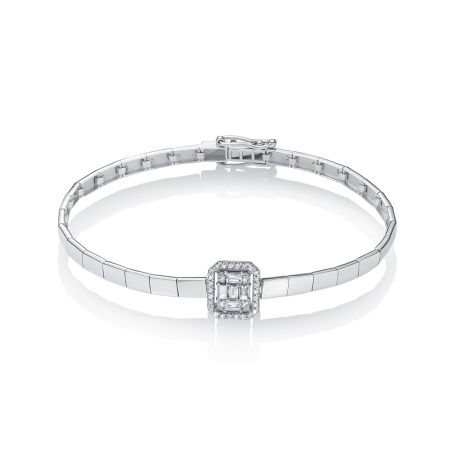 Браслет с 35 бриллиантами из белого золота 138947