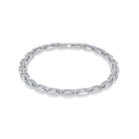 Браслет с 63 бриллиантами 0.441 карат из белого золота 136511