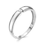 Помолвочное кольцо с бриллиантом 0.055 карат из белого золота 54730_15.5