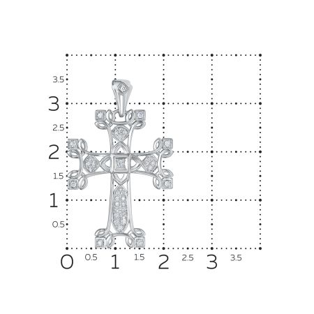 Подвеска с 36 бриллиантами из белого золота 142922