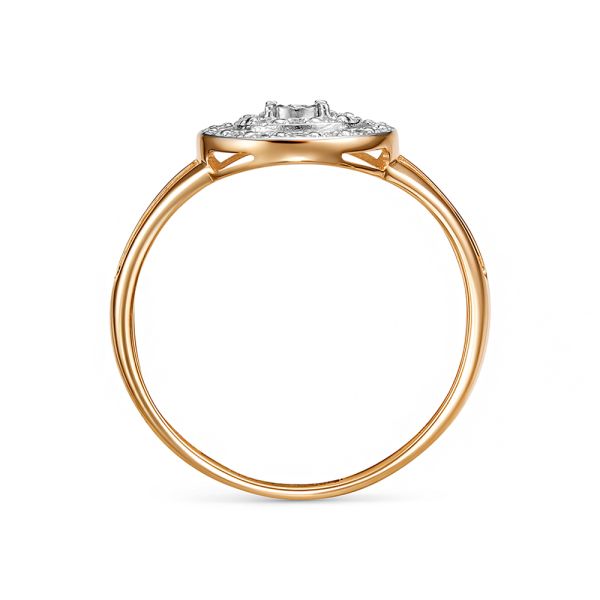 Кольцо с 26 бриллиантами из красного золота 144521