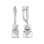 Серьги с 36 бриллиантами 0.252 карат из белого золота 134430