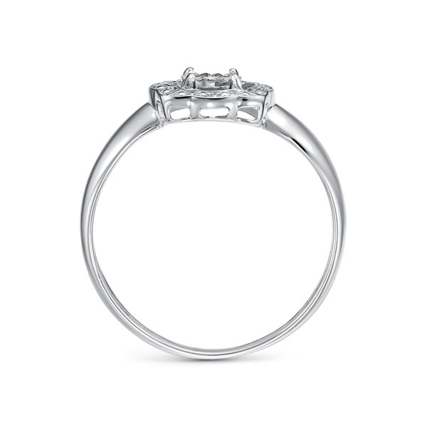 Кольцо с 13 бриллиантами из белого золота 141799