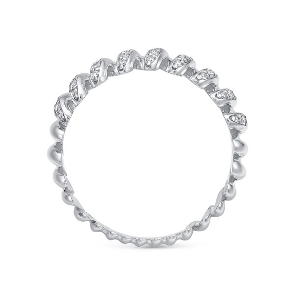 Кольцо с 45 бриллиантами из белого золота 144569