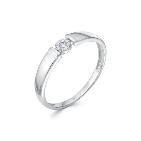 Кольцо с 7 бриллиантами из белого золота 136079