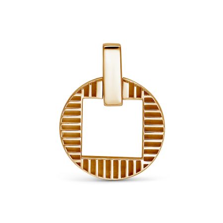 Подвеска с 7 бриллиантами 0.035 карат из красного золота 140827