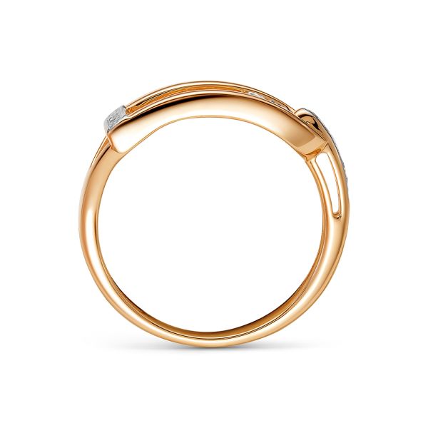 Кольцо с 19 бриллиантами из красного золота 141671