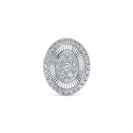 Подвеска с 39 бриллиантами из лимонного золота 138901 Подвеска с 39 бриллиантами из лимонного золота 138901