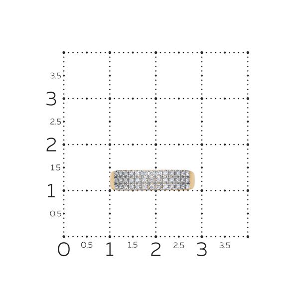 Кольцо с 39 бриллиантами 0.273 карат из красного золота 142599
