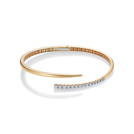 Браслет с 15 бриллиантами из красного золота 121217