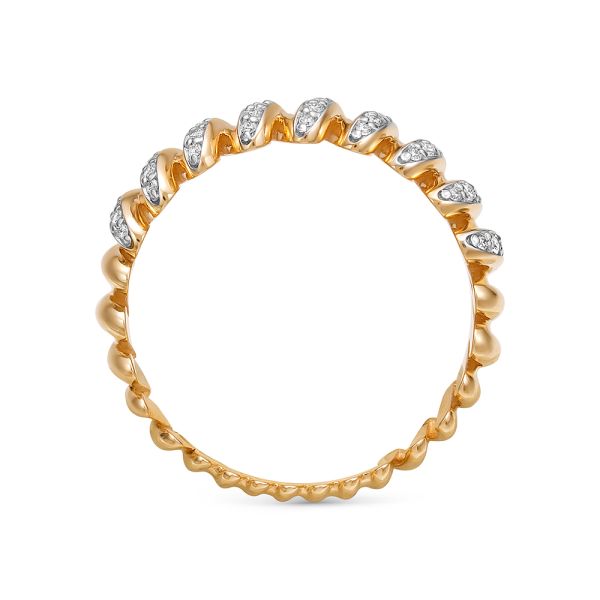 Кольцо с 45 бриллиантами из красного золота 144553