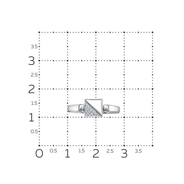 Кольцо с 34 бриллиантами 0.238 карат из белого золота 134290